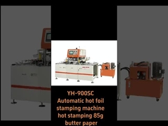 YH-900SC Máquina automática de estampagem a quente hot stamping papel manteiga 85g