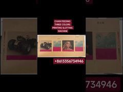 Máquina de impressão de caixa flexível corrugada Slotter Cum Lead Edge