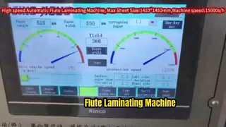 Máquina de laminação automática de flauta JIGUO de alta velocidade