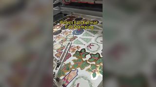 Hot Stamping para etiqueta pendurada de Natal e adesivo decorativo | Estampagem de papel alumínio para férias