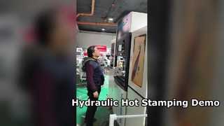 Produção no local do cliente Jordan com equipamento hidráulico de estampagem a quente