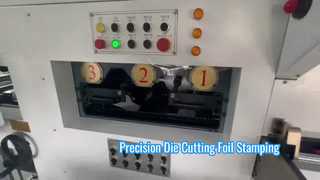 Máquina de corte e vinco automática e estampagem de folhas JIGUO TMY-800H