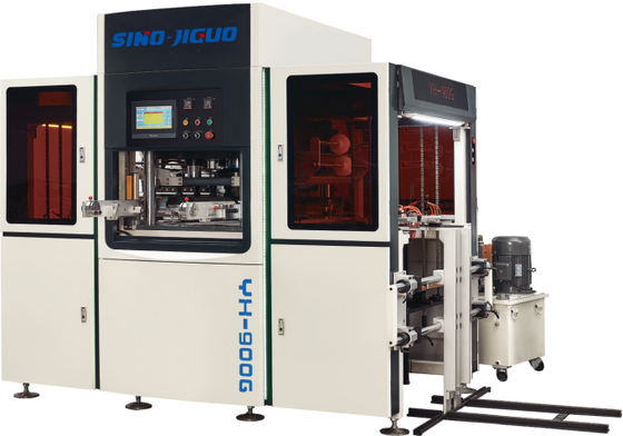 comprar JIGUO YH-900G Máquina automática de estampação a quente servo, tamanho máximo de estampação:700X520 (mm), espessura de folha adequada:105-3000gsm, Número de rolos de estampação:Dois rolos online manufacture