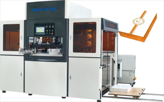 comprar JIGUO YH-1200G Mahcine de estampagem a quente servo automática, espessura de folha adequada: 120-3000gsm, número de rolo de estampagem: três rolos, velocidade de trabalho de estampagem: 1100 ~ 1400 s/h online manufacture