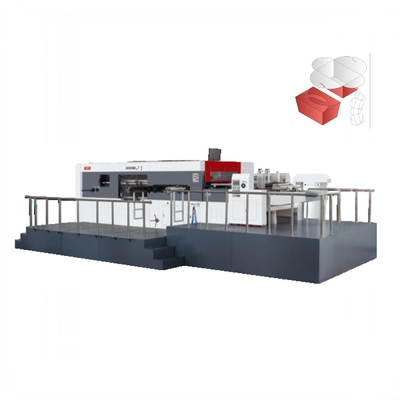 Máquina vincando de alimentação cortando automática da borda de ataque da máquina 1500X1105mm da caixa da caixa