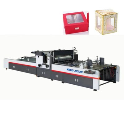 Dobrador automático de remendo Gluer da E-flauta 100×100mm da máquina da janela da caixa da caixa