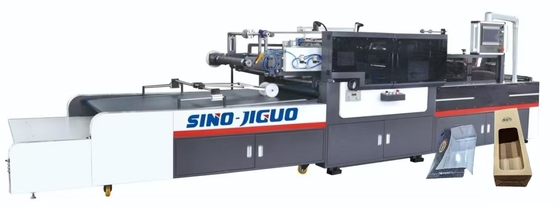 Máquina de Janela JIGUO TC-1250Q Full Servo Inteligente para Corte de Cantos e Prensagem de Linhas, Espessura da Película (mm): 0,03-0,3mm, Velocidade Máxima de Trabalho em Corte em V: 15000+ s/h (Trabalhos de corte e vinco de cantos)
