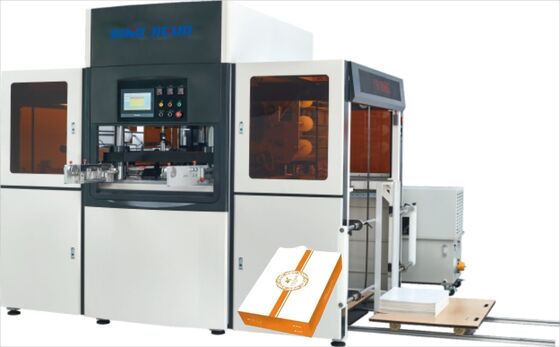 JIGUO YH-1060G Máquina automática de estampação a quente servo, espessura de folha adequada:120-3000gsm, velocidade de trabalho de estampação:1100~1400 s/h, Número de rolos de estampação:Três rolos